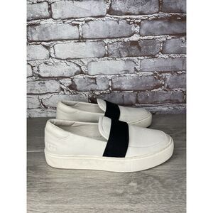 UGG Chayze White Leather Slip On Sneakers Casual Platform Shoes Women 9M US/40EU